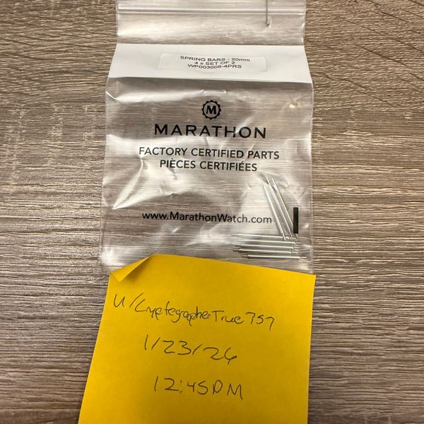 [WTS] Marathon 20mm Spring Bars Shoulderless OEM | WatchCharts Marketplace