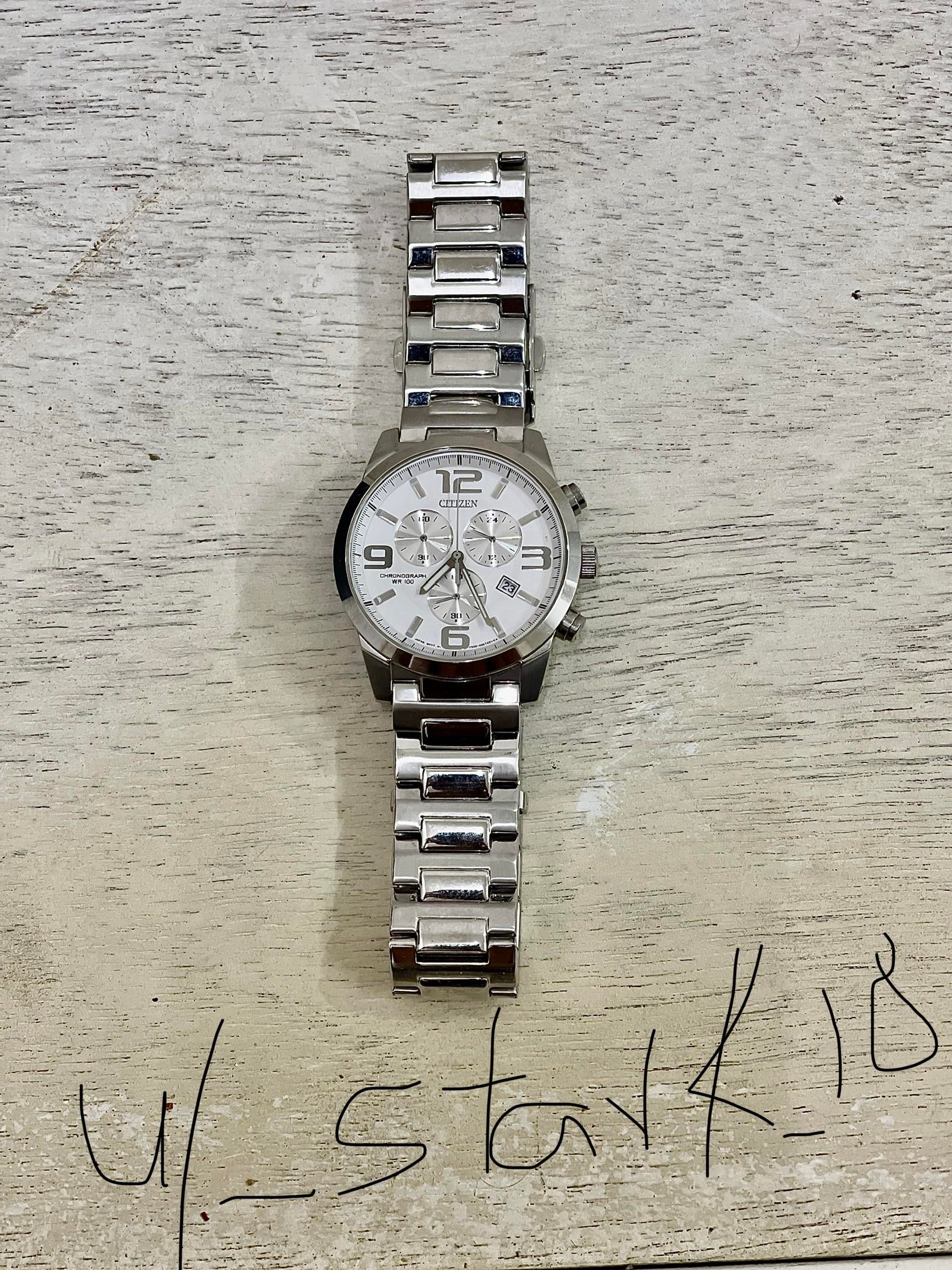 Citizen Watch Bracelet Date Vintage Quartz Men