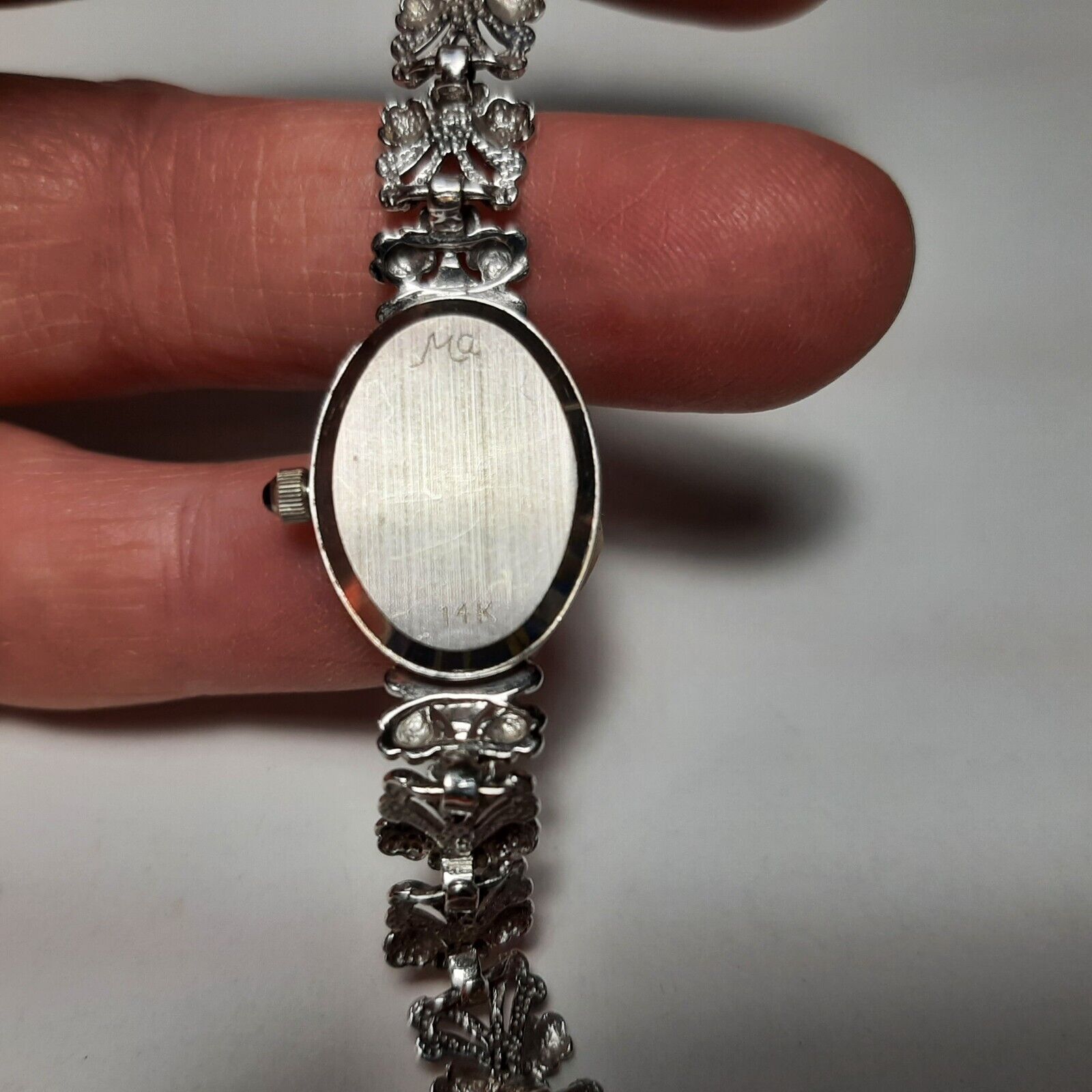 14k White Gold & Diamond Michael Anthony Swiss Quartz Watch  display picture 3
