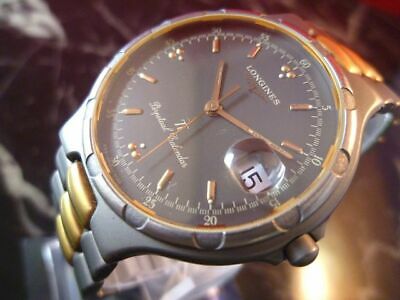 LONGINES L234.2 CONQUEST Ti PERPETUAL CALENDAR GOLD GRAY VINTAGE