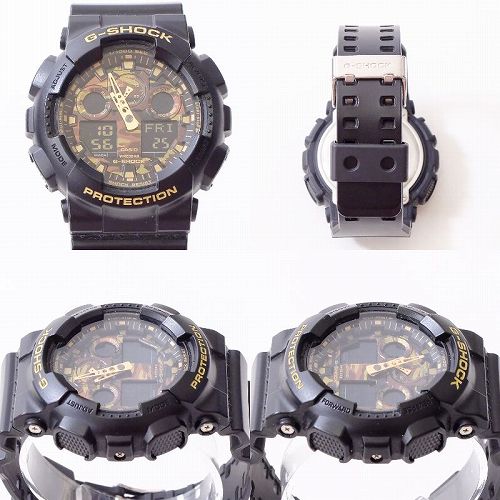 Used] [F-8242] CASIO G-SHOCK GA-100CF-1A9JF Casio G-SHOCK watch wh