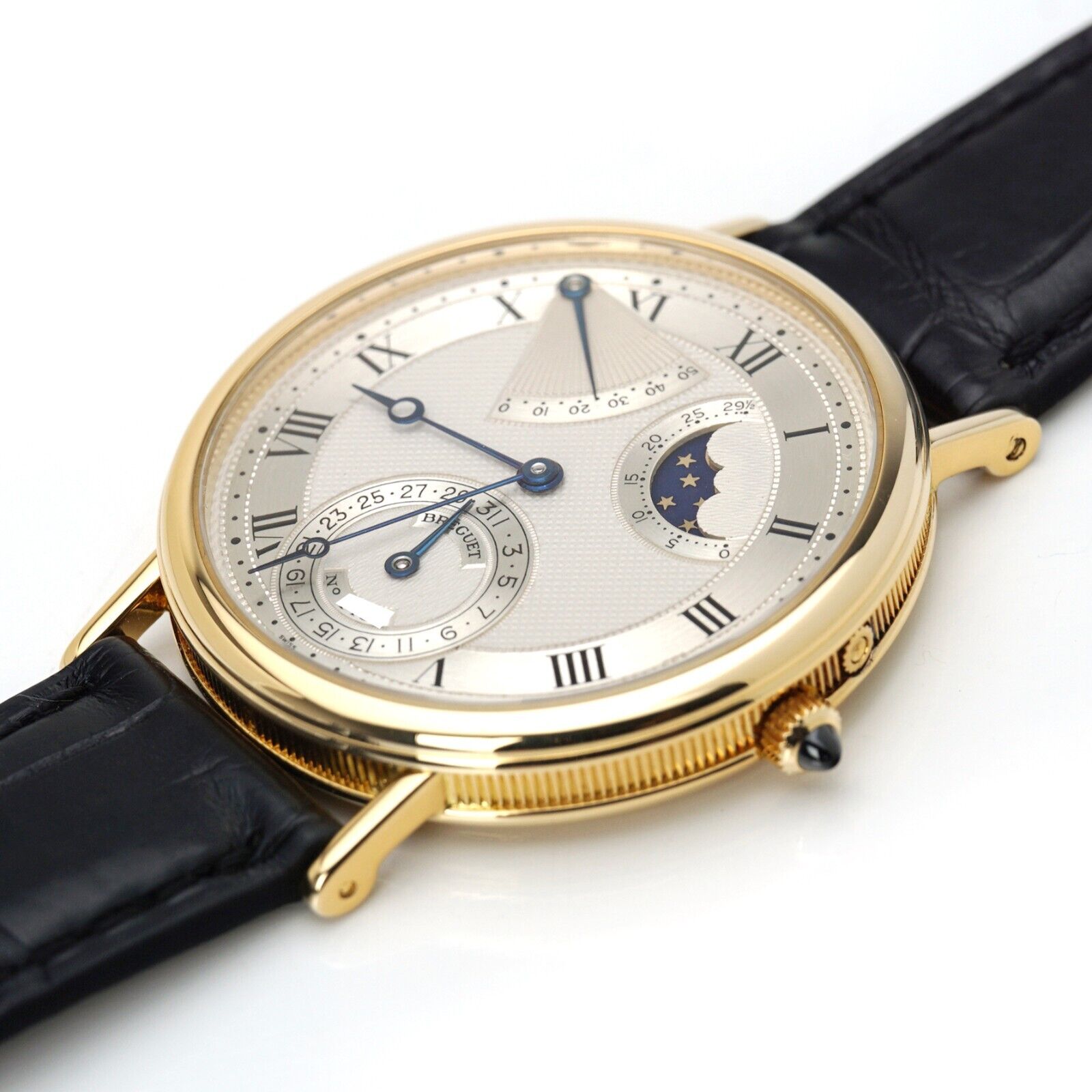 Breguet Classique Power Reserve Moon Phase Wristwatch 3130BA 11