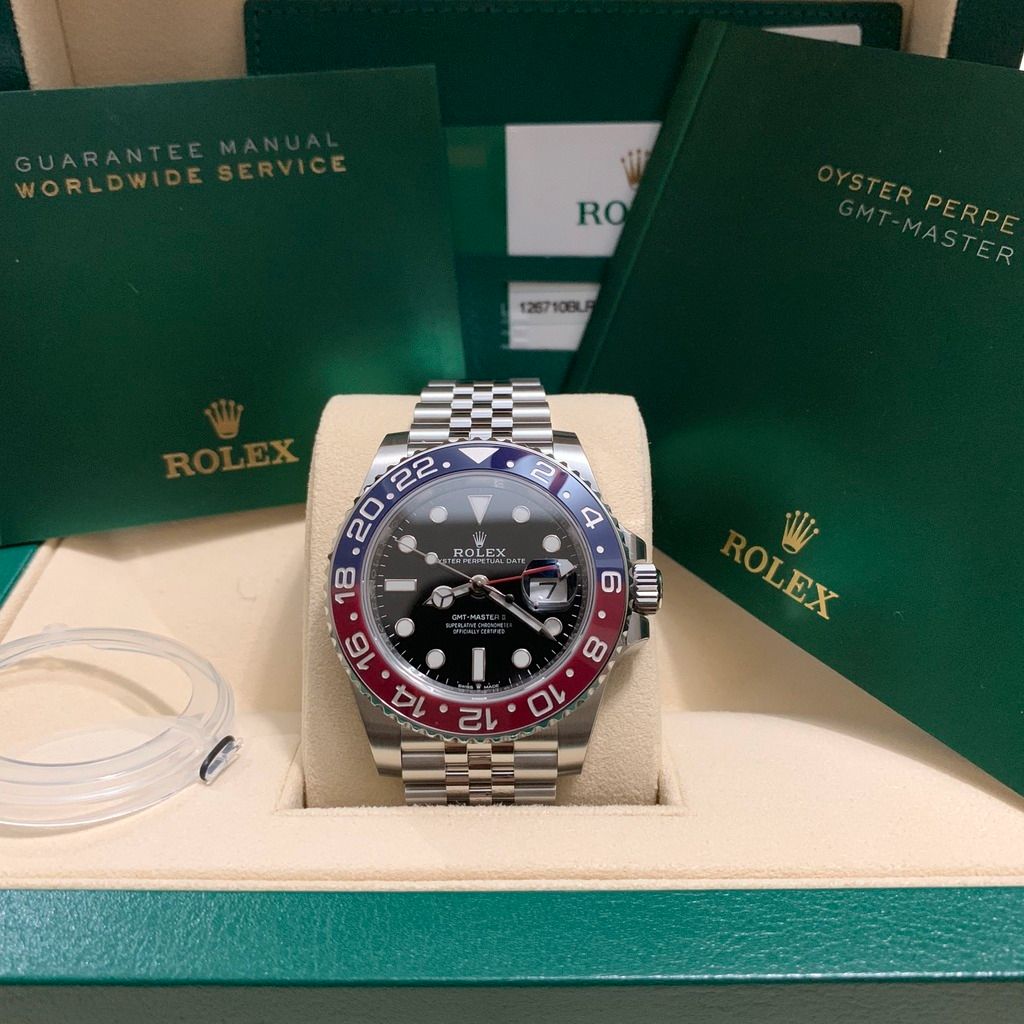 FS BNIB Rolex 126710BLRO GMT MASTER II BLUE RED JUBILEE ONLY