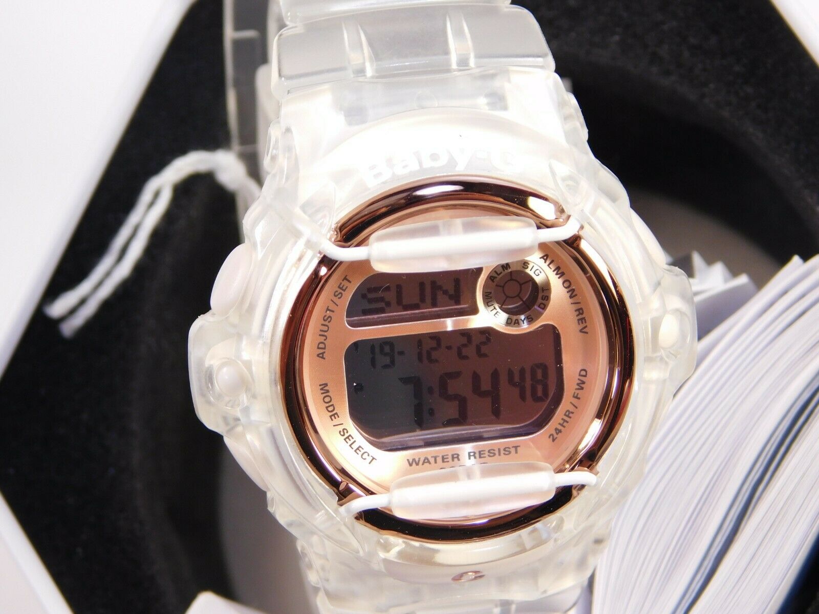 Baby g clear online watch