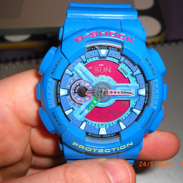 Casio G-Shock Hypercolour (GA-110HC-2AER) Stunning blue | WatchCharts ...