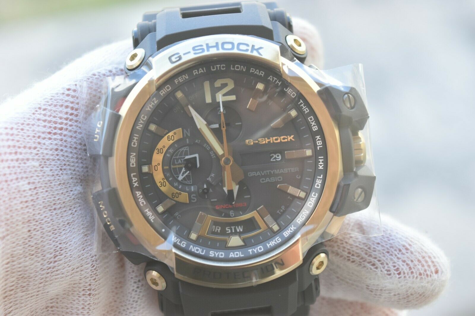 CASIO G SHOCK GPW 2000TFB 1AJR GOLD TORNADO GRAVITY MASTER GPS Anniversary Watch WatchCharts Marketplace