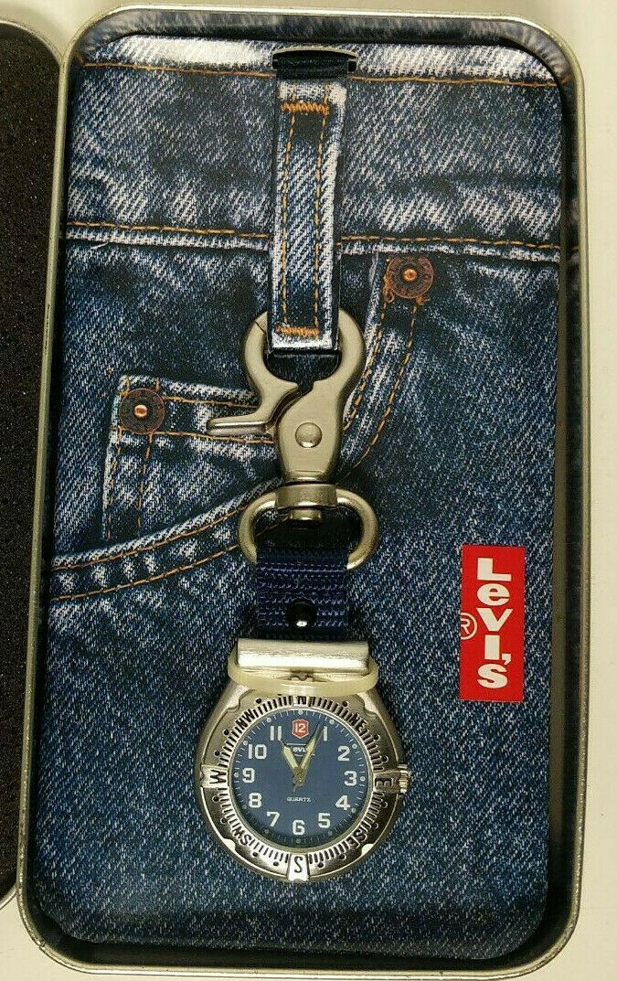 Levi's V-180 Levi Strauss & Co Quartz Analog Key Chain Watch