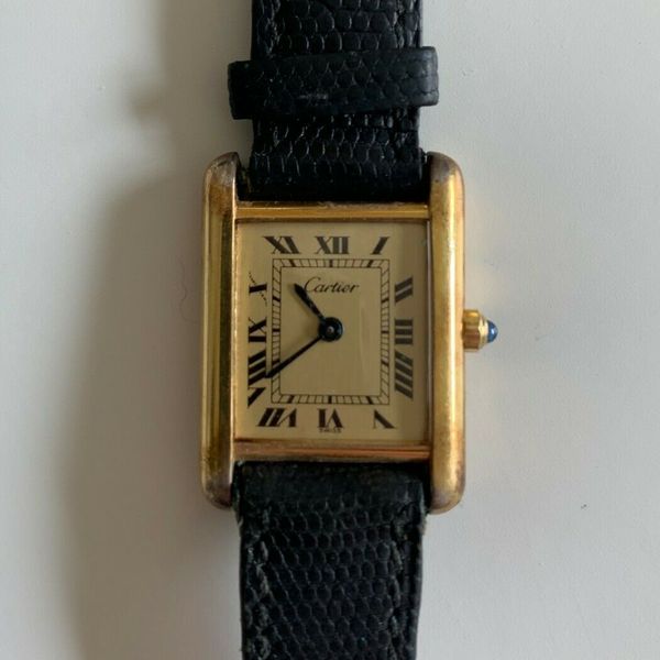 Must de cartier tank vermeil argent 925 best sale