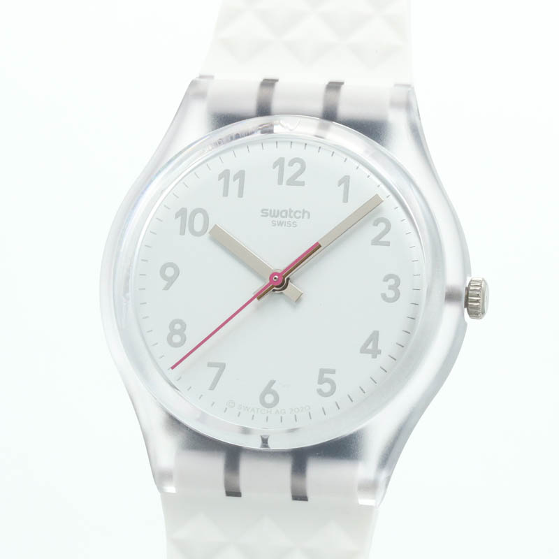 Swatch [SWATCH] White Nell GE286 Boys White Plastic Watch Clock
