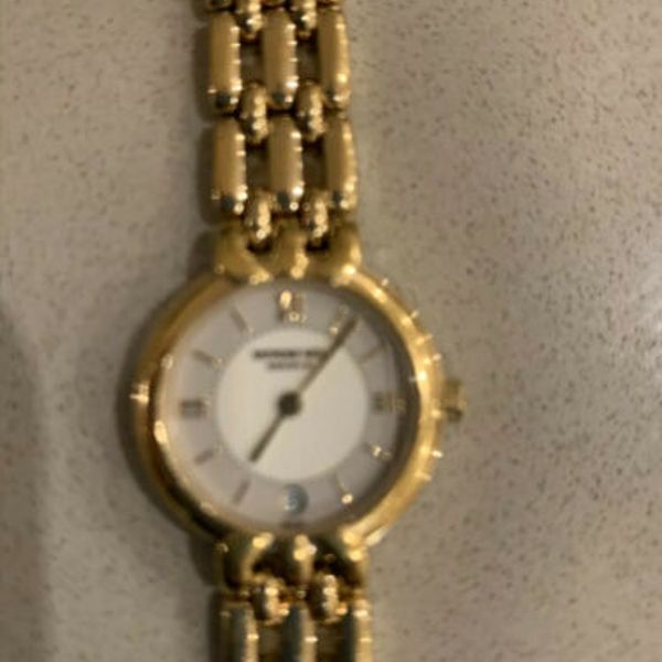 Raymond Weil ladies 18k Gold Electroplated Watch 9938 | WatchCharts ...