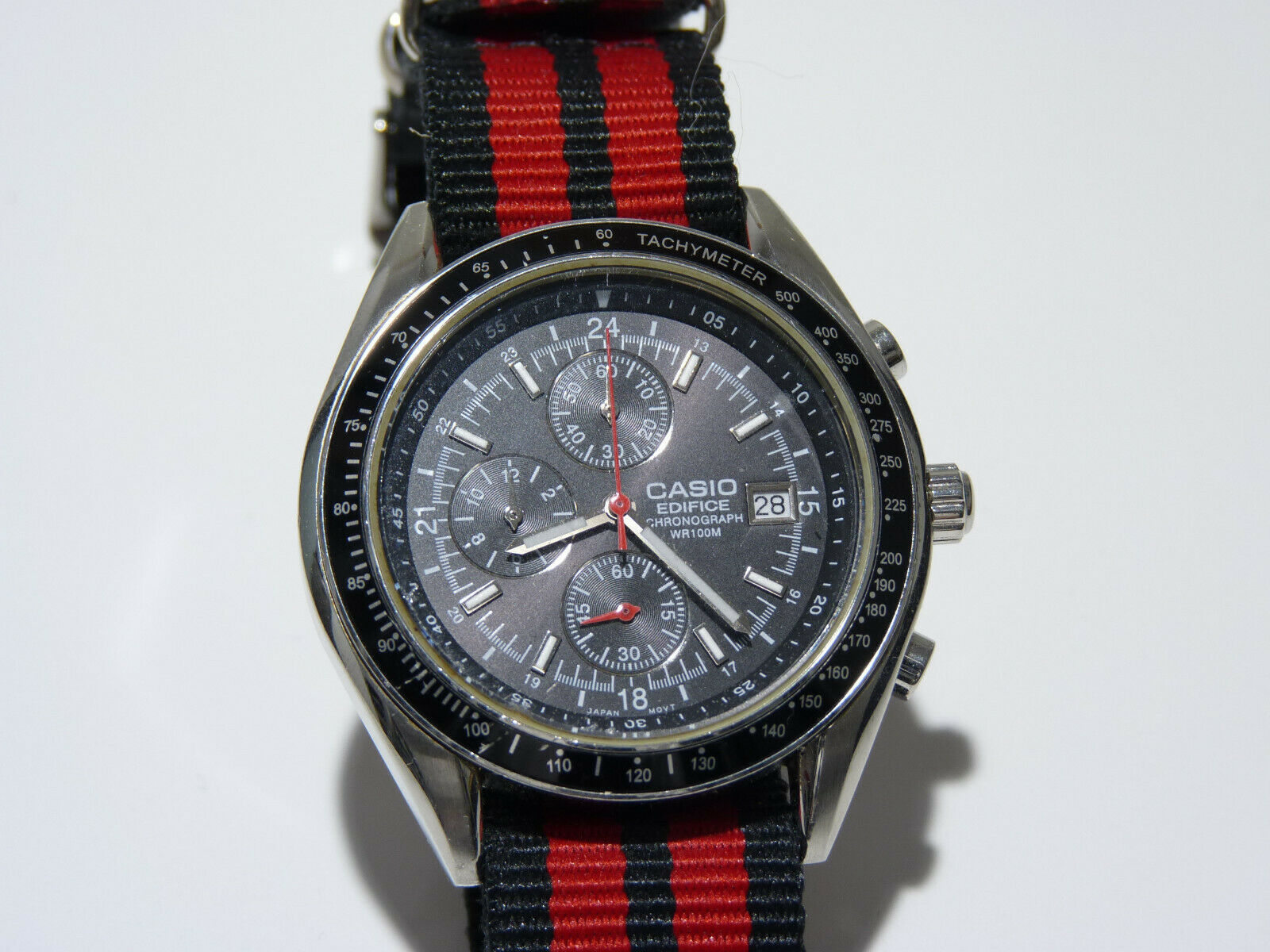 casio edifice chronograph wr100m ef 503