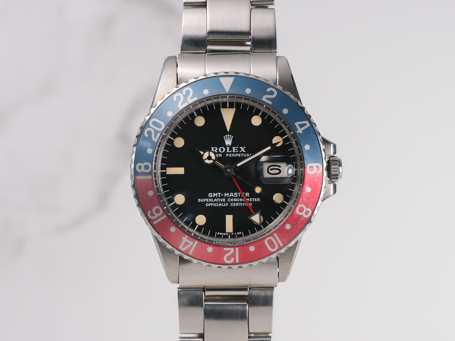 FSOT Rolex GMT MASTER Ref. 1675 mk2 dial Blue Jean insert