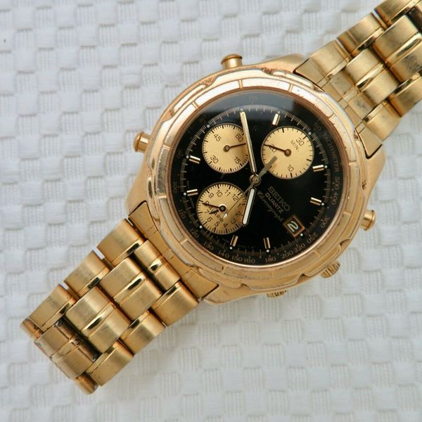 Mens Vintage SEIKO QUARTZ CHRONOGRAPH ALARM Wristwatch 7T32-6E69 |  WatchCharts