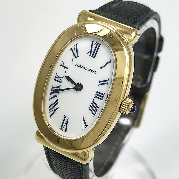 HAMILTON 8212 White Dial Stainless Steel (SS) x Leather Quartz