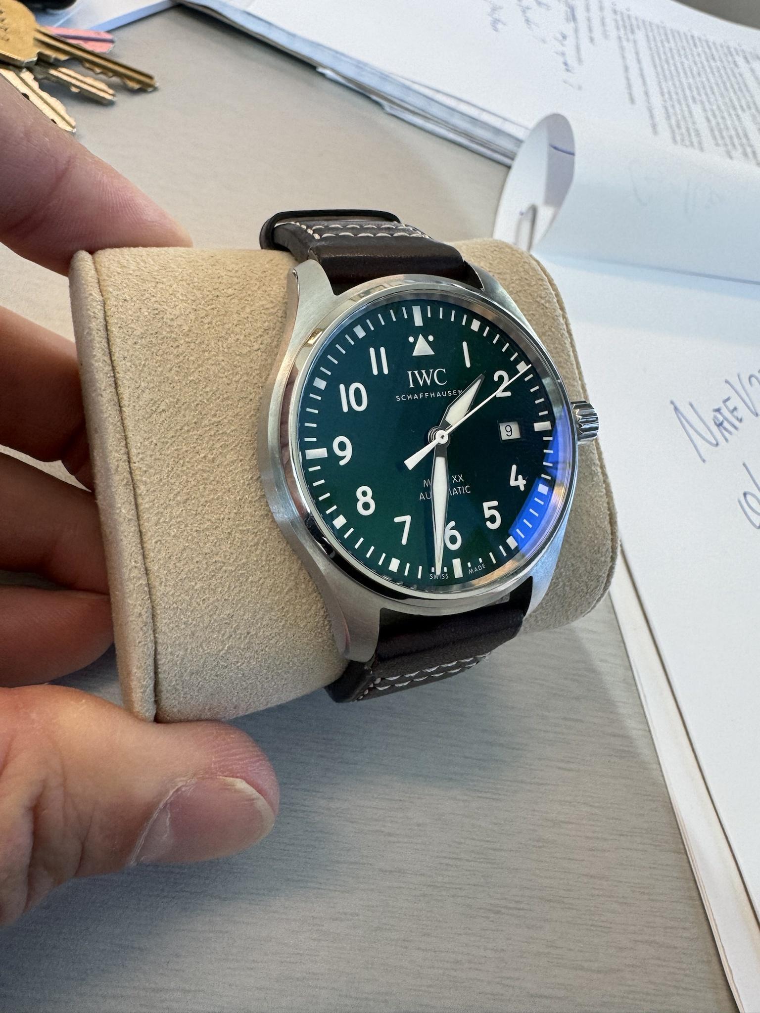 WTS] IWC Mark XX Green Dial - PRICE REDUCED | WatchCharts