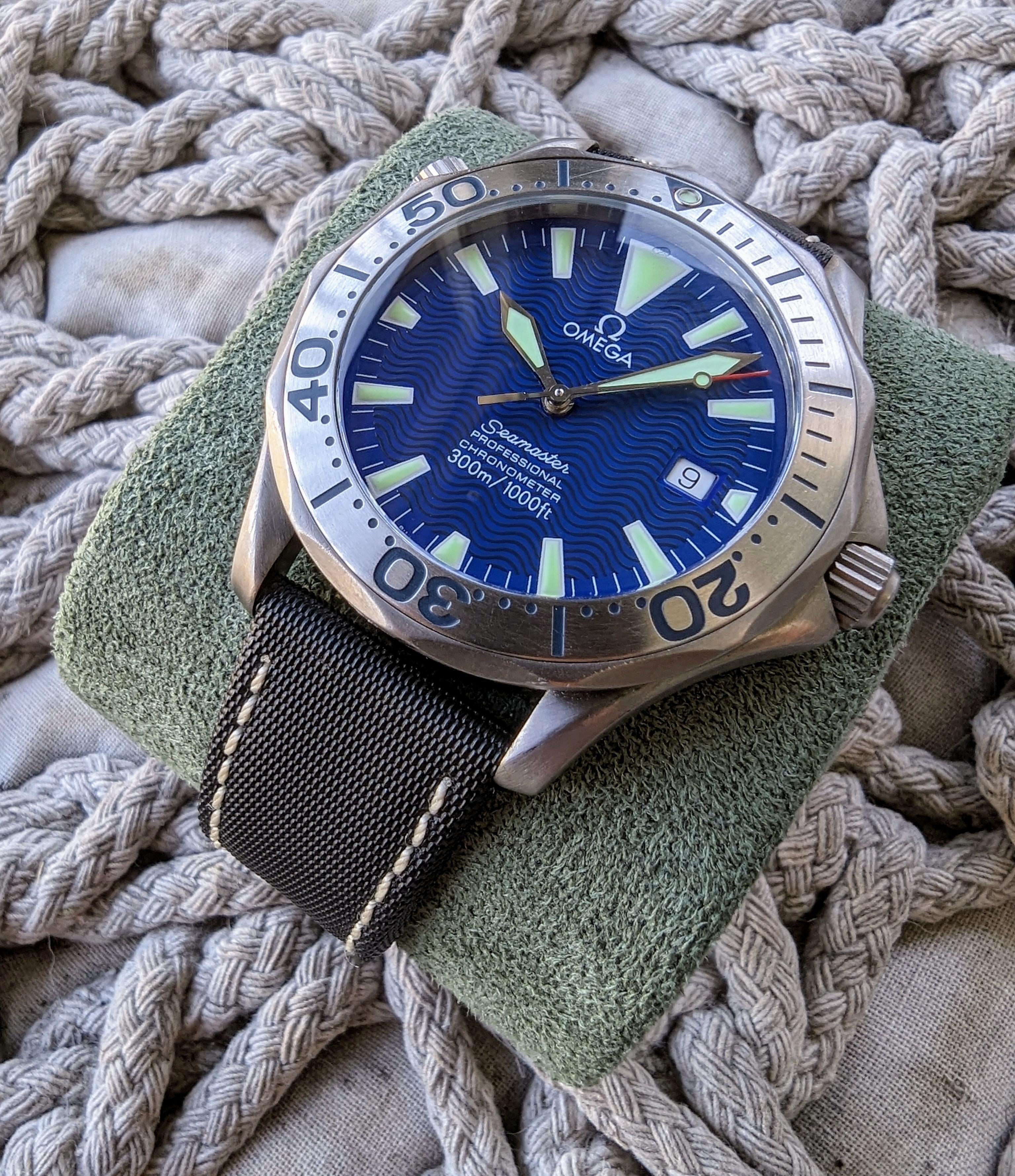 WTS Omega Seamaster 300M Electric Blue Titanium w papers