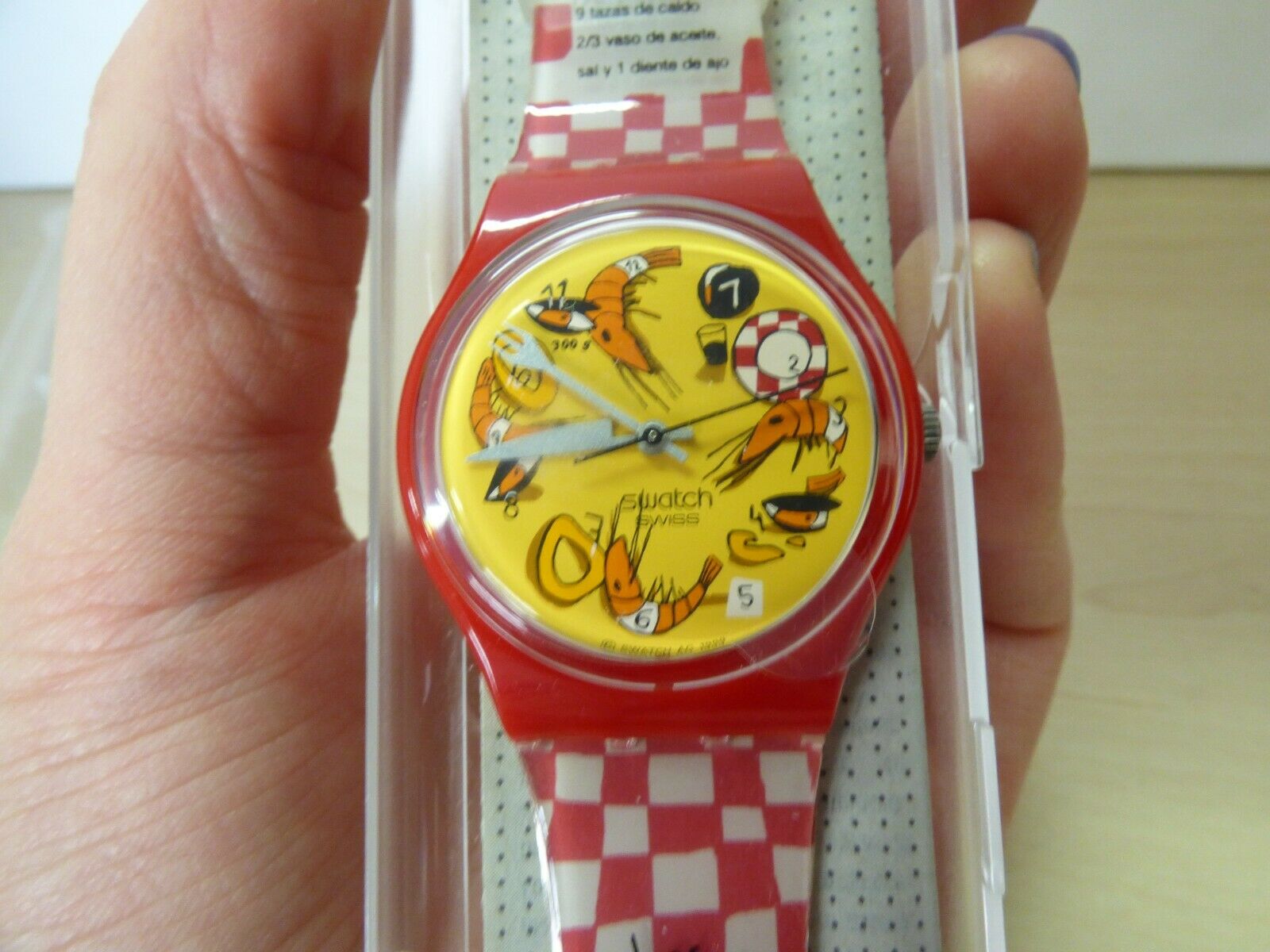 Swatch La Paella De Espana Shrimp Watch - New #22D 