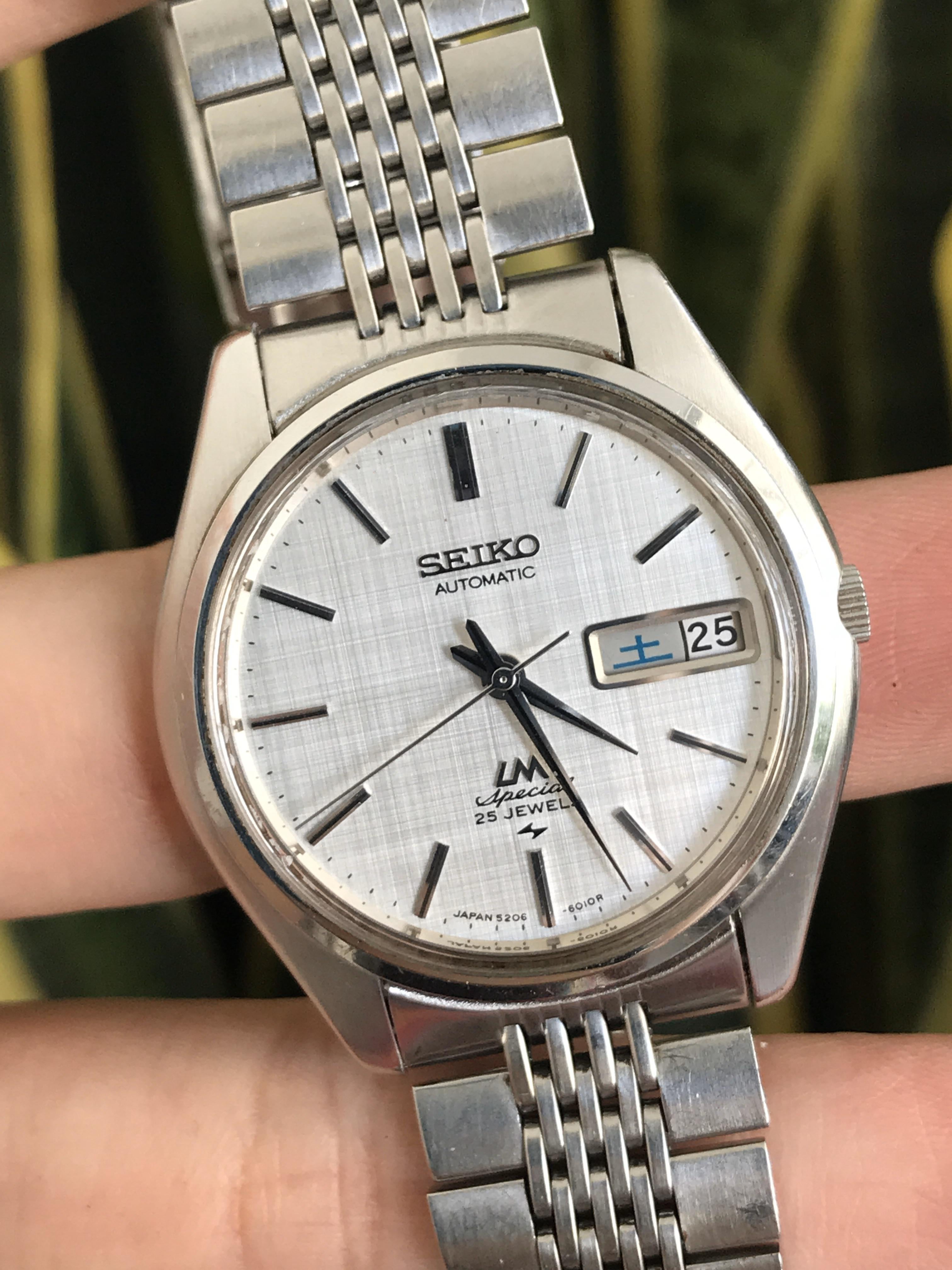 WTS] 1970 Seiko LM Special Linen dial 5206-6010 snap daydate
