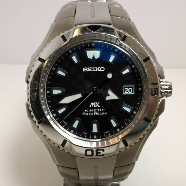 High End Seiko MX SATS001 5J32-0A20 Kinetic Auto Relay Sapphire Titanium  Watch | WatchCharts