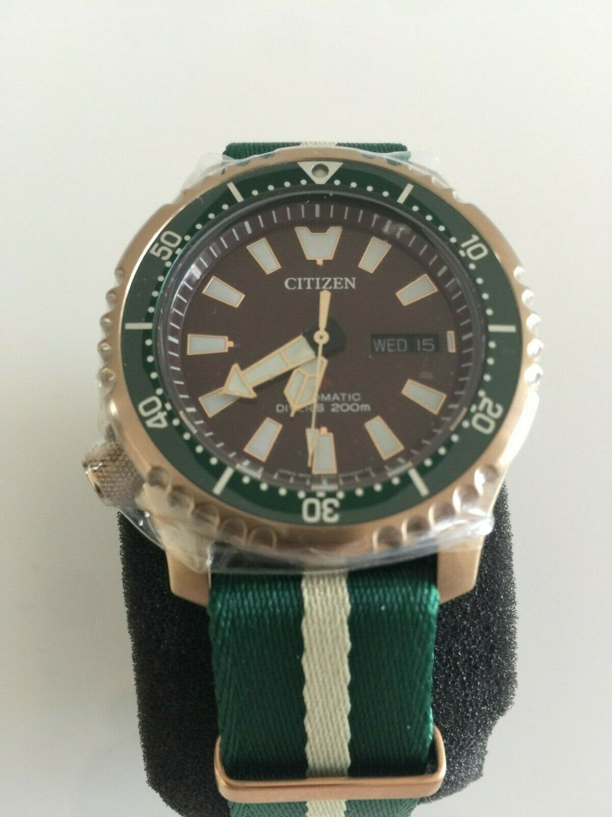 Citizen Fugu Asia Limited Edition NY0082-17XB Rose Gold Green