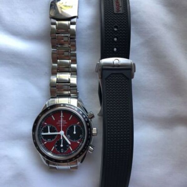 Speedmaster On Racing Band Omega Speedmaster Racing Chronograph Automatic Men's Watch With 2 Wrist ...