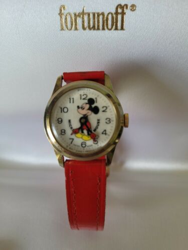 Vintage Bradley Swiss made wind-up Mickey Mouse Watch, ORIG