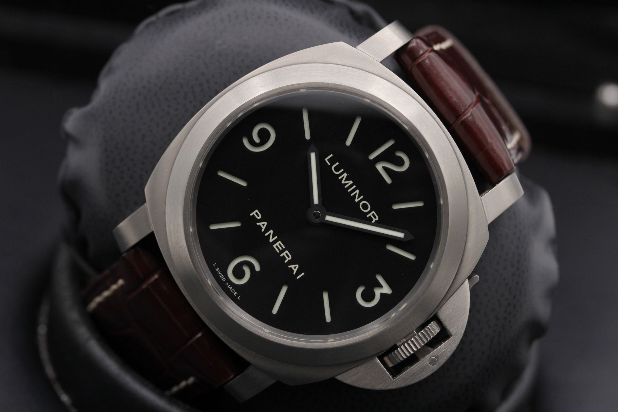 FSOT Panerai Luminor Base Pam 176 Black Sandwich Titanium