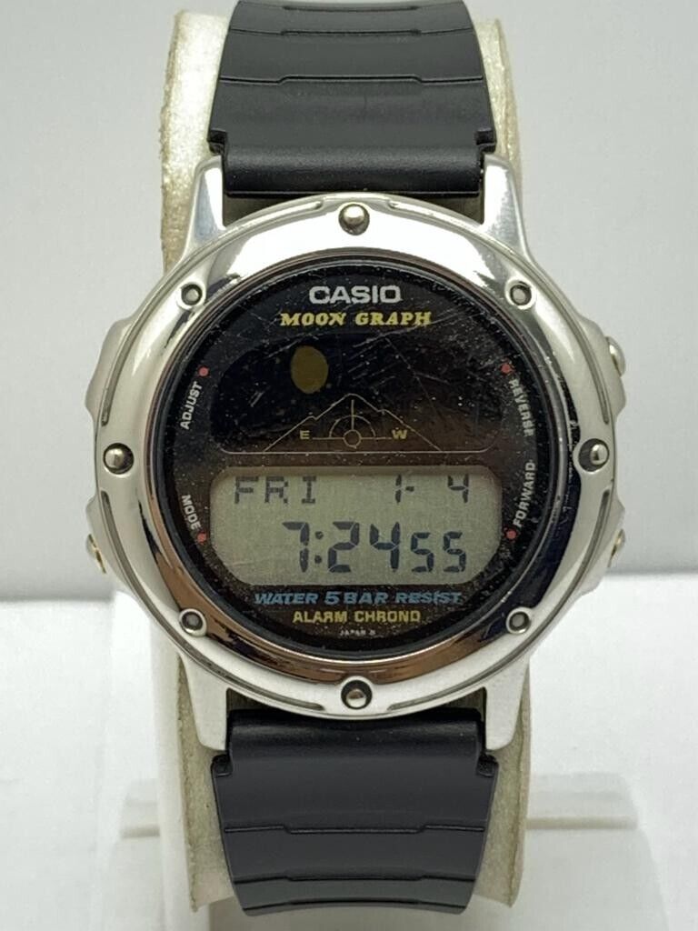 買っ レア Vintage CASIO GMW-61 Moon Graph 腕時計 | www