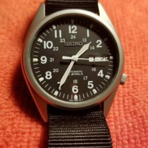 Seiko mens watch automatic 7s26-3060 Snx425 military style | WatchCharts