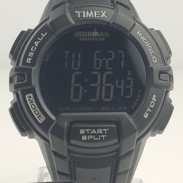 Timex T5K793, Men's "Ironman" 30 Lap, Resin Watch, Alarm, Indiglo