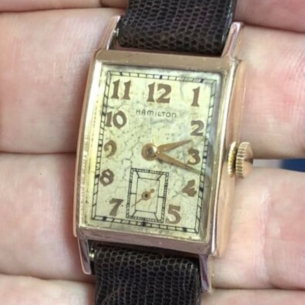 Vintage 1950s Hamilton Brockton 10K Solid Gold Watch 770 22J Runs ...