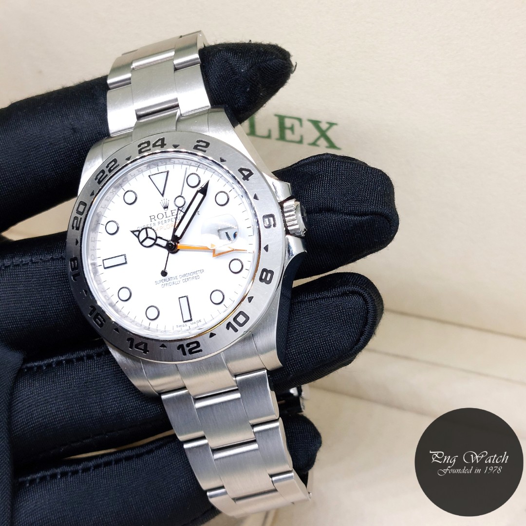 Rolex explorer 2 white dial for sale best sale