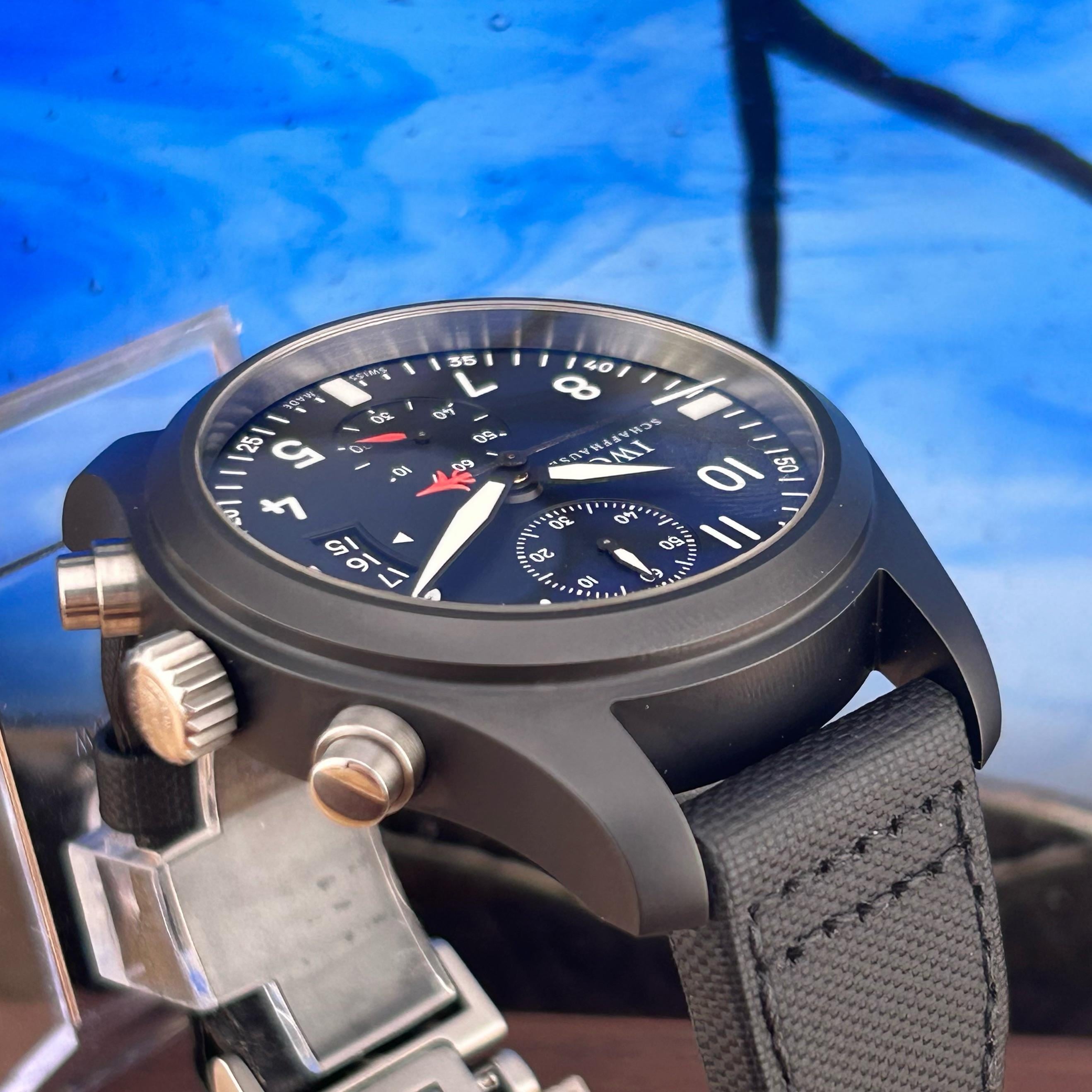 WTS FS IWC Top Gun Pilot s Watch Chronograph 46mm Ceramic