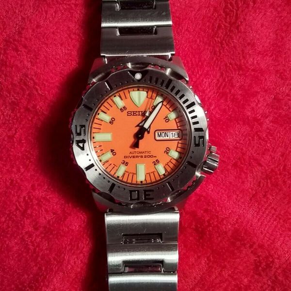 Seiko Classic Orange Monster Divers Watch 1st Gen 7S26-0351 Sub 200m ...