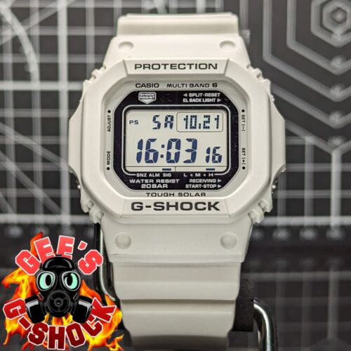 Casio G Shock GW M5610 MARINE WHITE Solar Multiband 6 Square GW M5610MW 7 2018 WatchCharts Marketplace