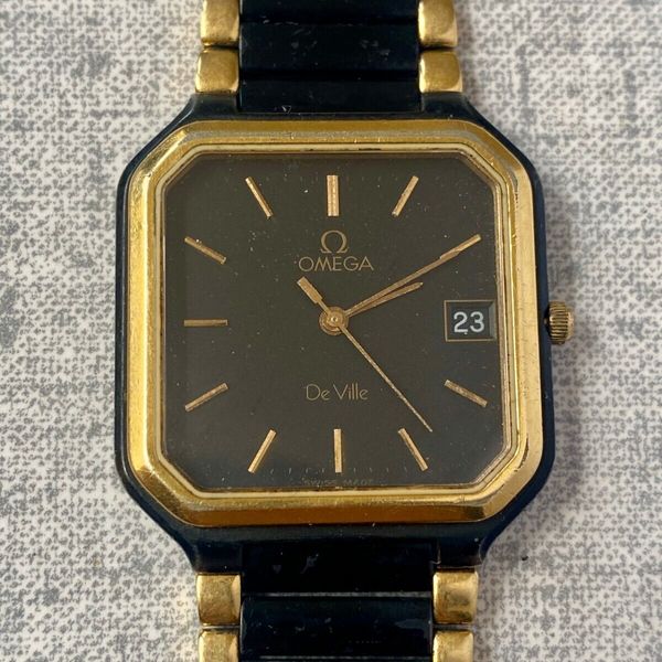 OMEGA De Ville Quartz Cal 1430 Watch Vintage Ref 396 0949 6 Jewels