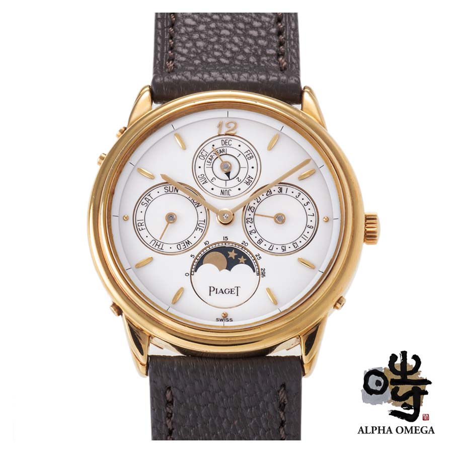 Piaget Guvenor Perpetual Calendar Moon Phase Ref.15918 Gold YG