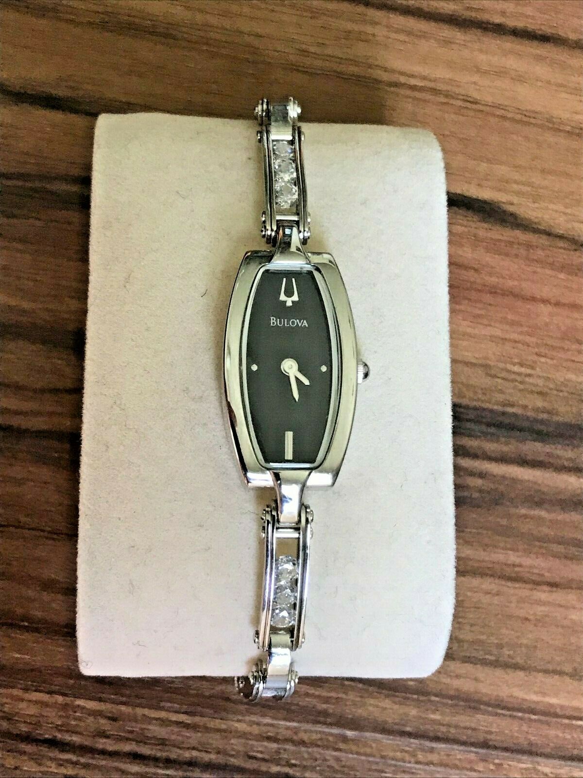 BULOVA Floating SWAROVSKI CRYSTALS Stainless Womens Bracelet  display picture 1
