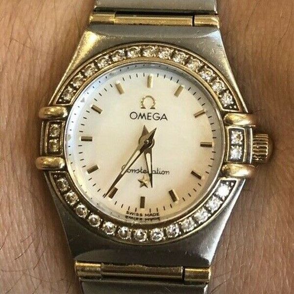 Ladies Omega Constellation Watch 6553/865, Diamond Bezel