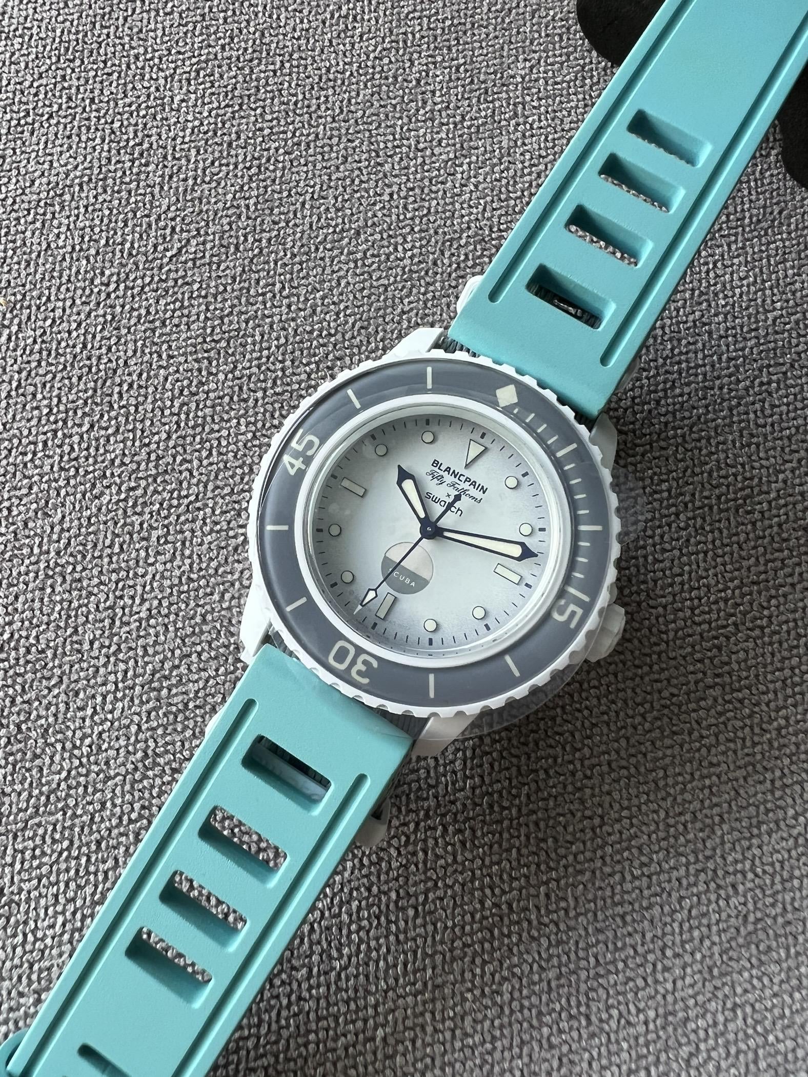 WTS ISOfrane 20mm Diver Band Turquoise Aquamarine 99