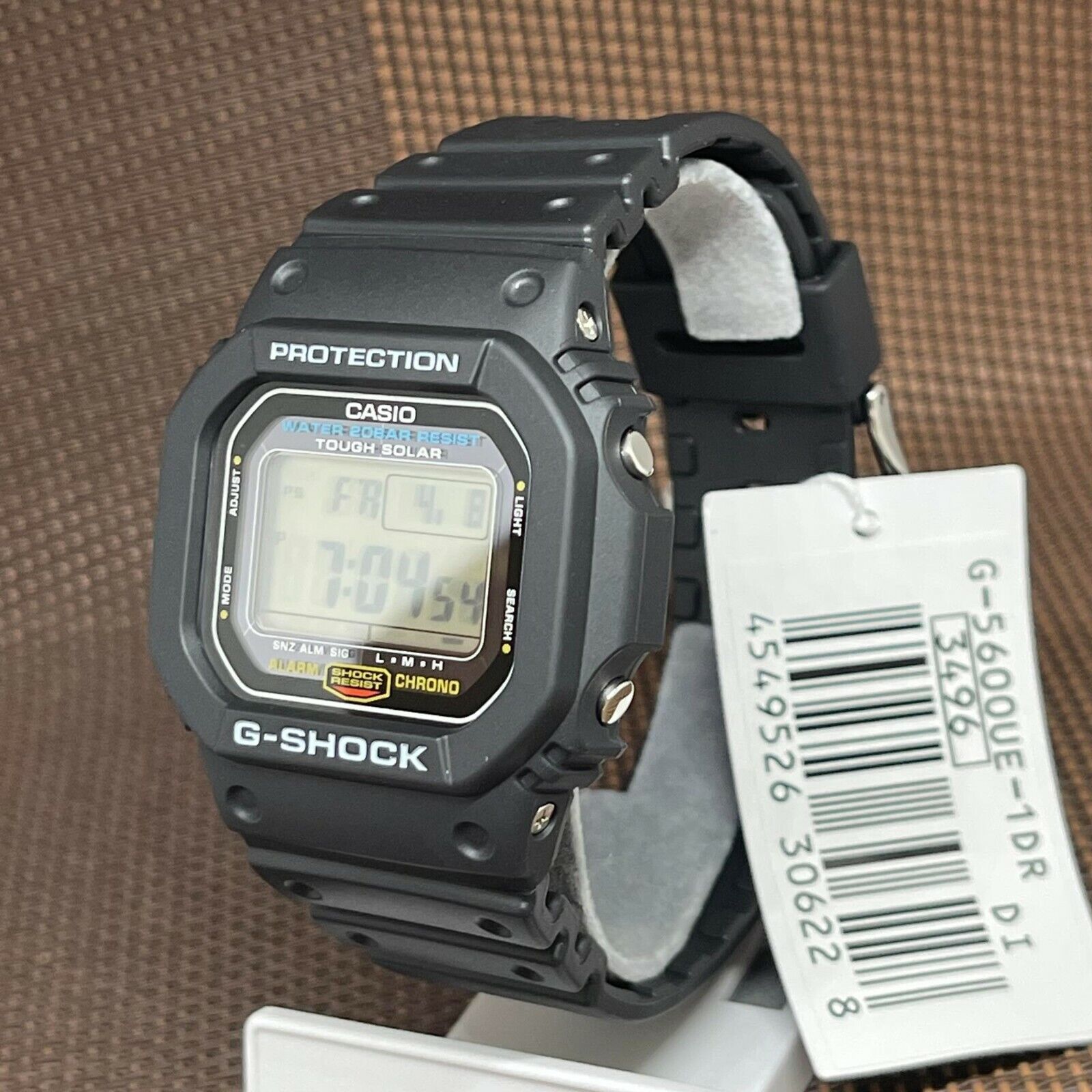 Casio G-Shock G-5600UE-1D Origin Tough Solar Black Digital Men
