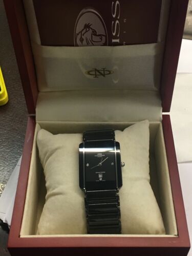 Oniss Paris Diamond Black Ceramic Men s Watch WatchCharts