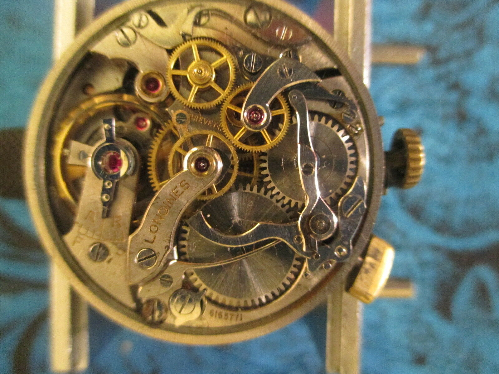 Longines Single Button Chronograph Movement 12.68Z For Parts