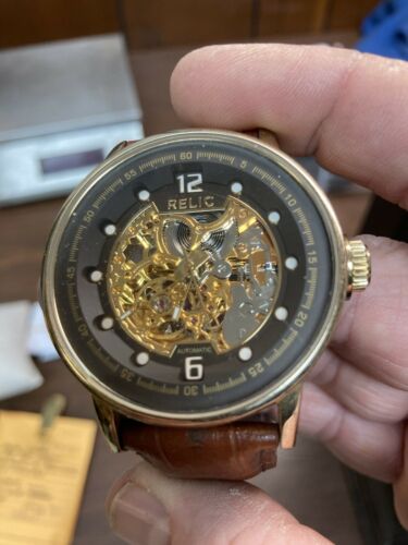 Relic Men s ZR77241 Automatic Movement Skeleton Watch