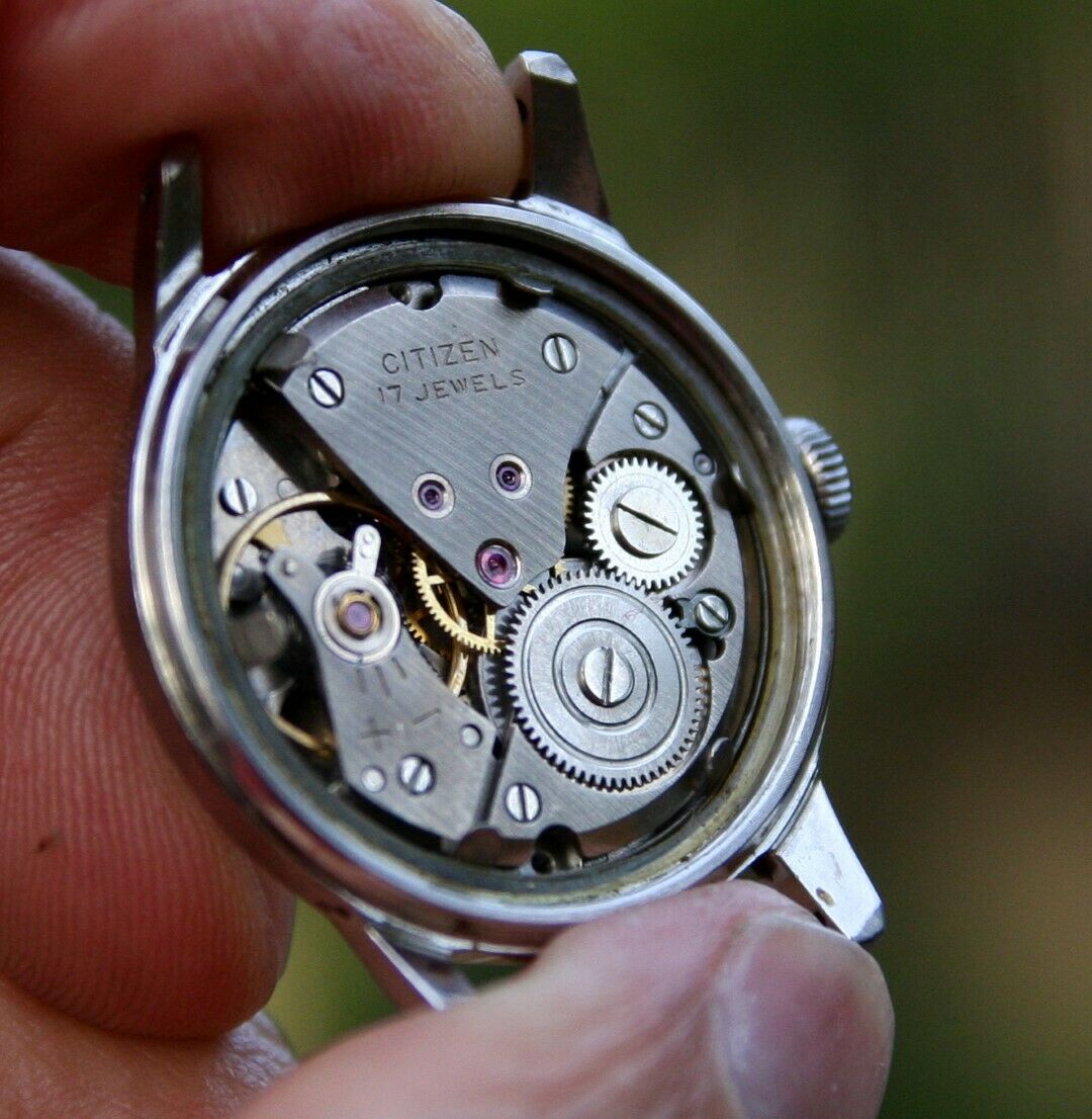 Vintage Citizen military style 0201 63-5511 17j Para Water watch