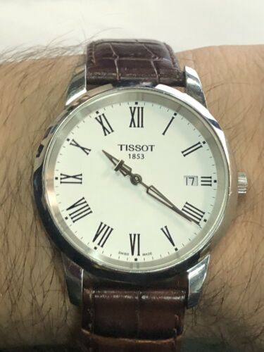 Tissot Men s T033410B 1853 Swiss Quartz Movement Watch White