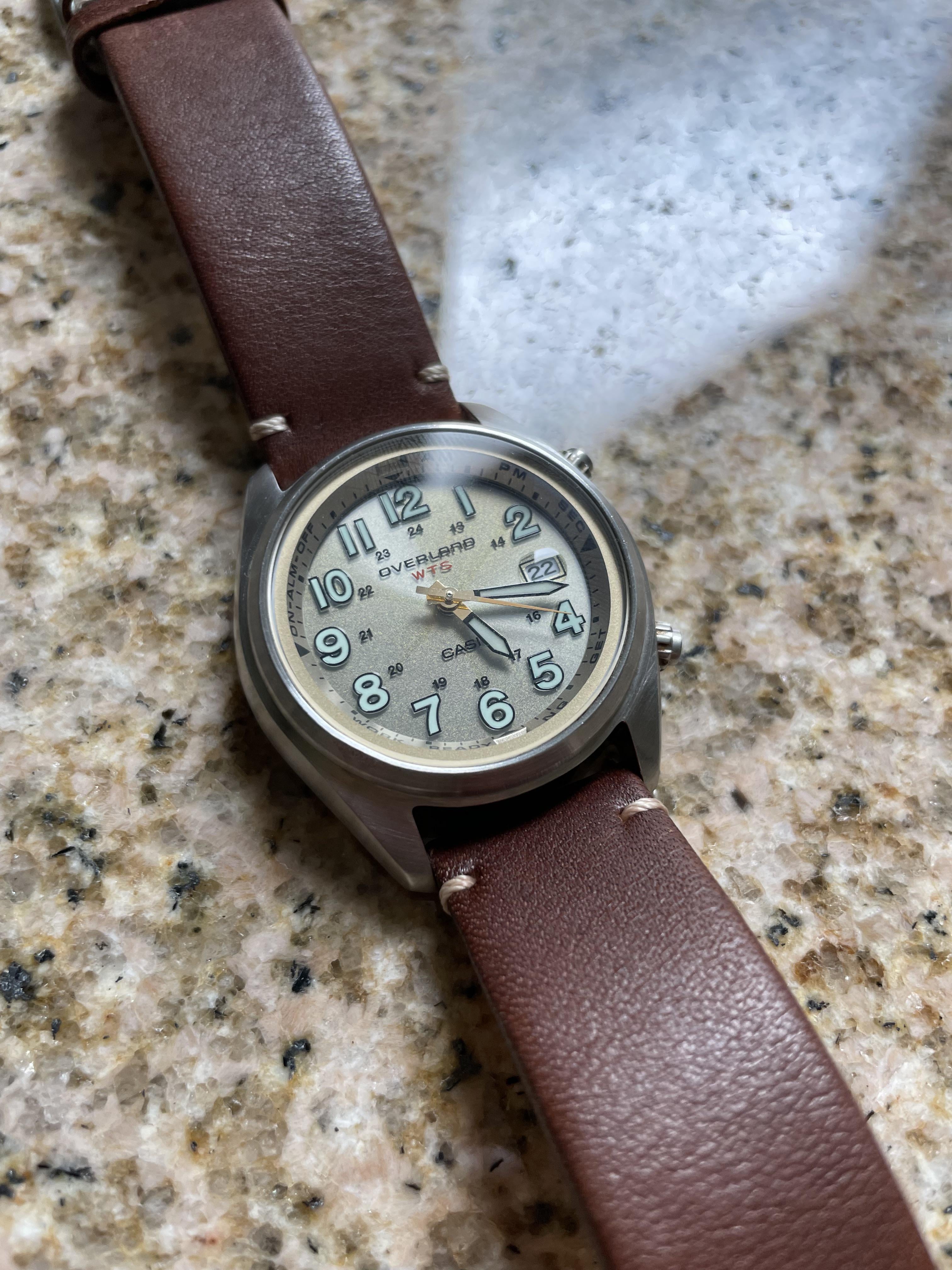 WTS] Casio Overland OVW-100BJ Gold Dial Solar Waveceptor Atomic
