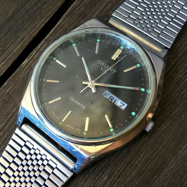 ✩ Vintage ORIENT VX D3910 JAPAN 1980s old quartz wrist watch