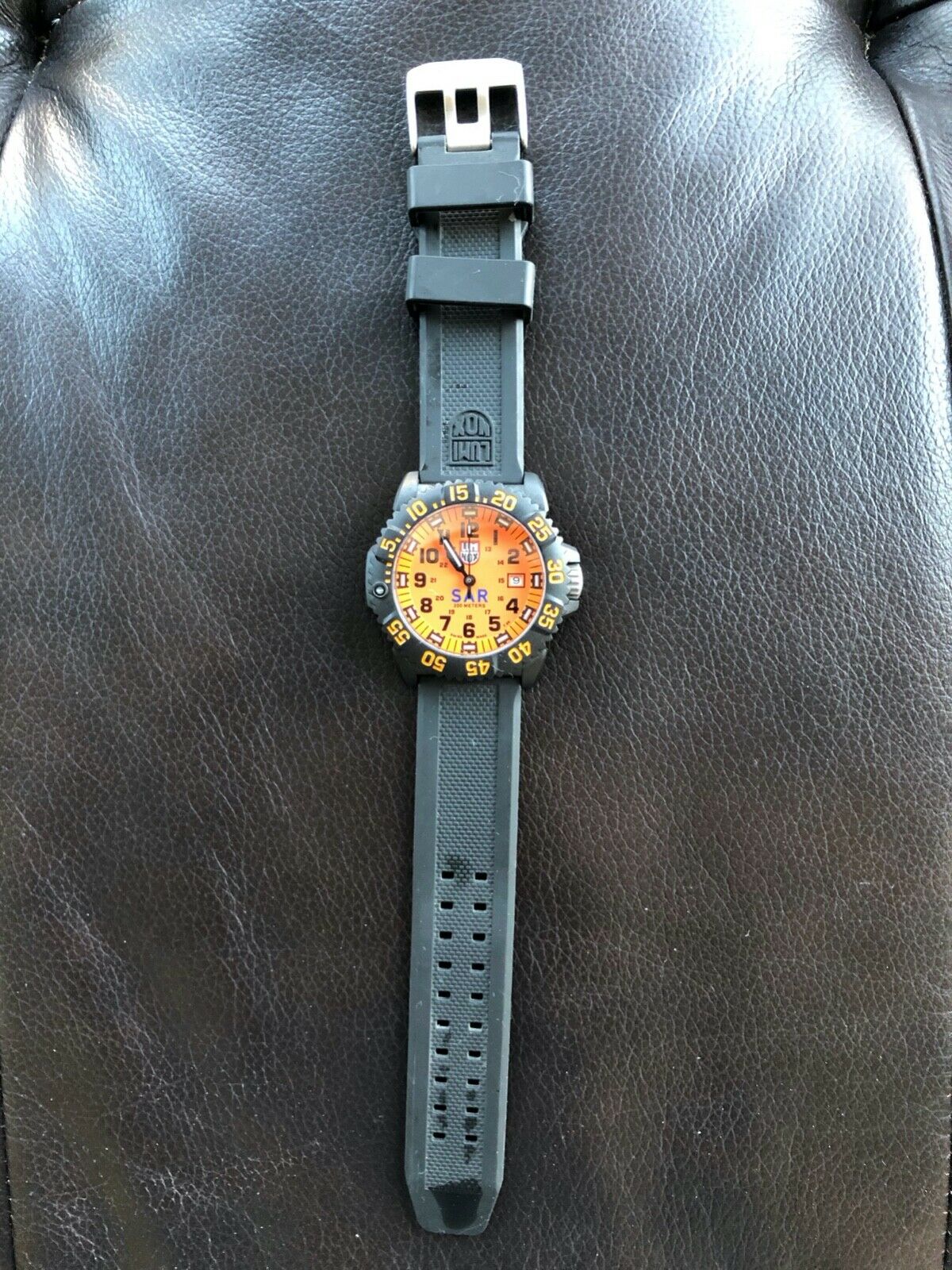 Luminox Series 3050 / 3950 SAR, 200 meter carbon watch - orange 