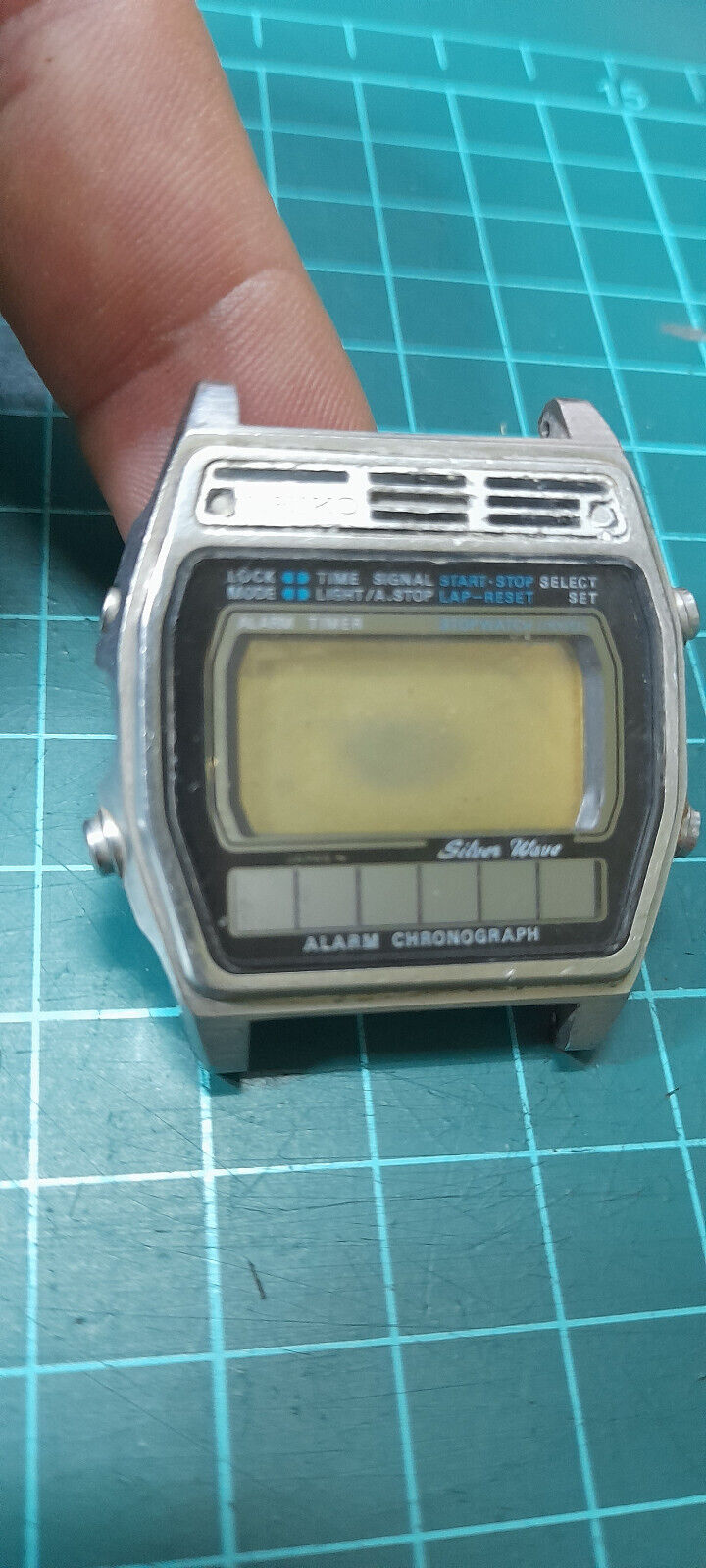 Iper Rare Vintage (1980) Seiko A258-5000 Silverwave LCD Watch